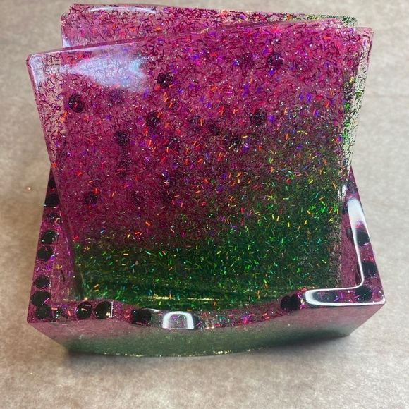 Handmade 😍🤗🍉 watermelon coaster set - Picture 6 of 10